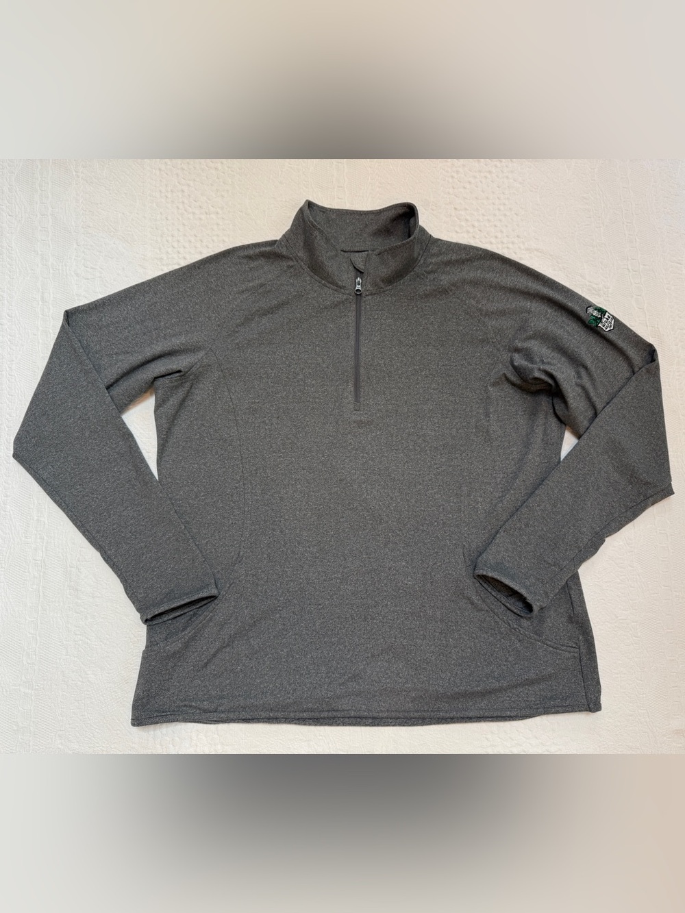 Duke University Golf Club Gray Quarter Zip Pullover Women’s Activewear Shirt XL